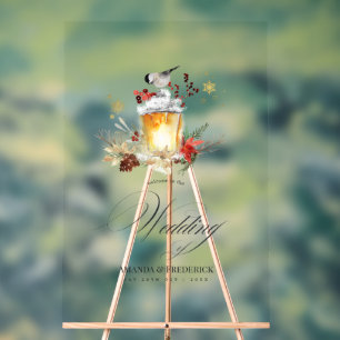 Weihnachtsfeiertag - Willkommen Acrylschild