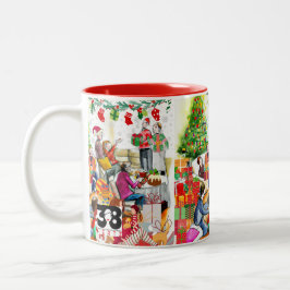 Weihnachtsfeiertag Zweifarbige Tasse