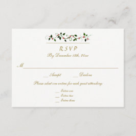 Weihnachtsfeiertage 3 Entree UAWG Response RSVP Karte