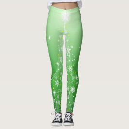 Weihnachtsfeiertage Ästhetik Shinzon Star Green Leggings