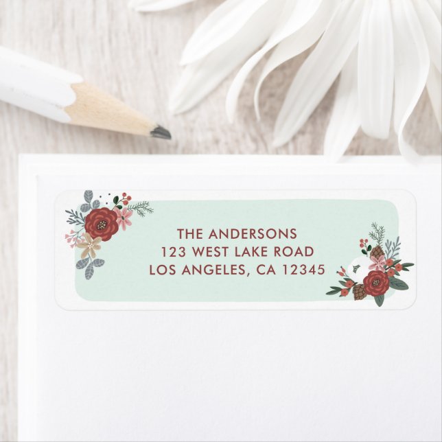 Weihnachtsfeiertage Bouquet Rücksendeadresse (Insitu)