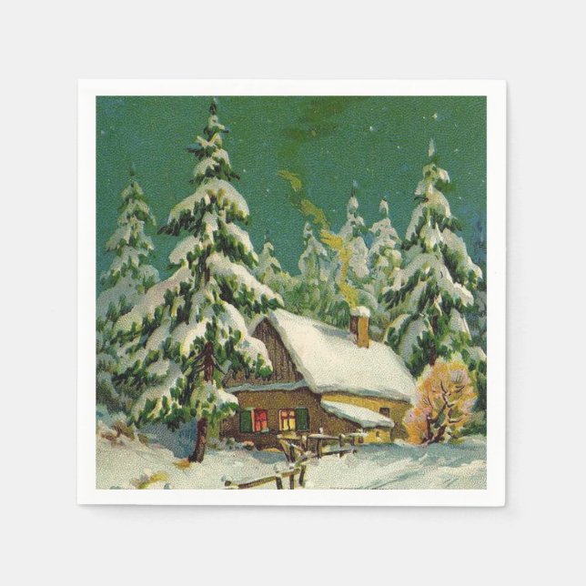 Weihnachtsfeiertage-Bühnenpapierserie Serviette (Vorderseite)