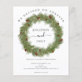 Weihnachtsfeiertage Cones Hochzeit Einladung