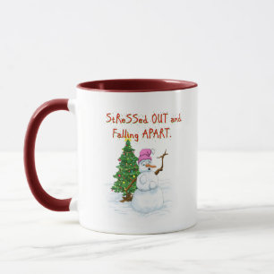 Weihnachtsfeiertage der Snowlady Tasse