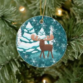 Weihnachtsfeiertage Elche Ornament