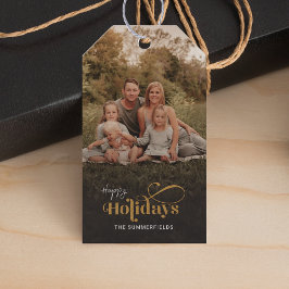 Weihnachtsfeiertage Familienfest Foto Moderne Mode Geschenkanhänger