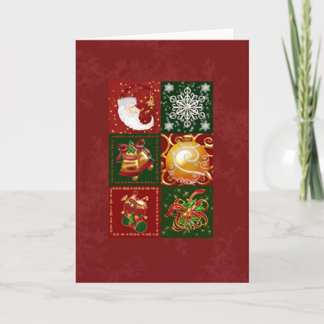 Weihnachtsfeiertage Feiertagskarte (Vorderseite)