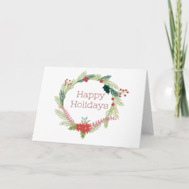 Weihnachtsfeiertage Feiertagskarte