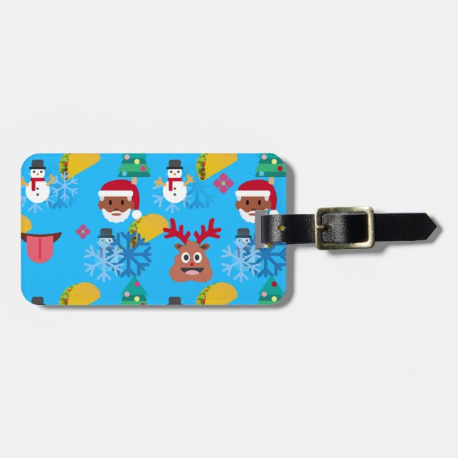 Weihnachtsfeiertage Gepäckanhänger (Vorderseite horizontal)