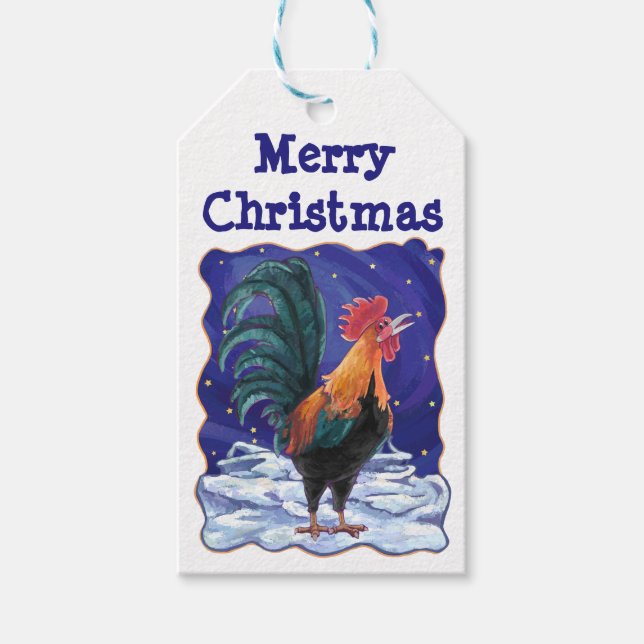 Weihnachtsfeiertage Geschenkanhänger (Vorderseite)