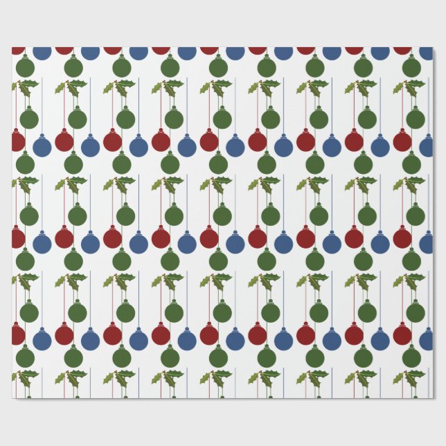Weihnachtsfeiertage Hintergrund Geschenkpapier (Flach)