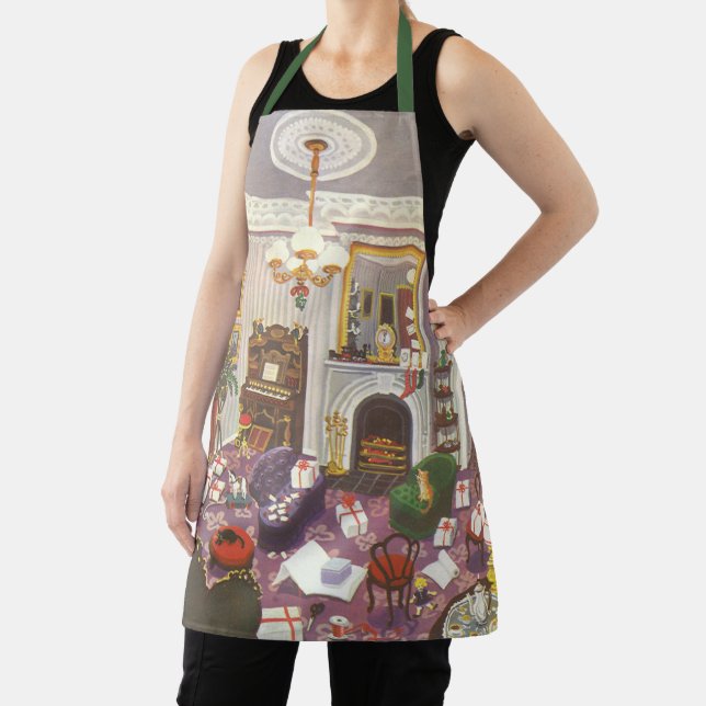 Weihnachtsfeiertage im Wohnzimmer Schürze (InSitu)