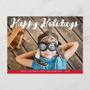 Weihnachtsfeiertage in Foto Postkarte
