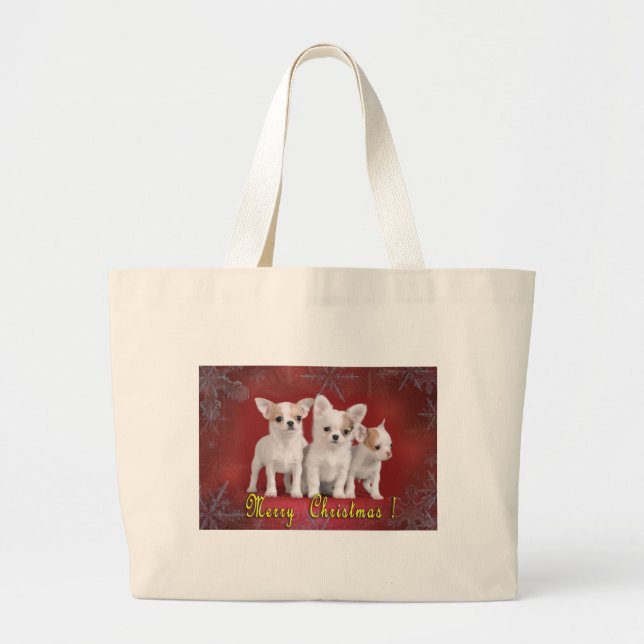 Weihnachtsfeiertage Jumbo Stoffbeutel (Vorne)