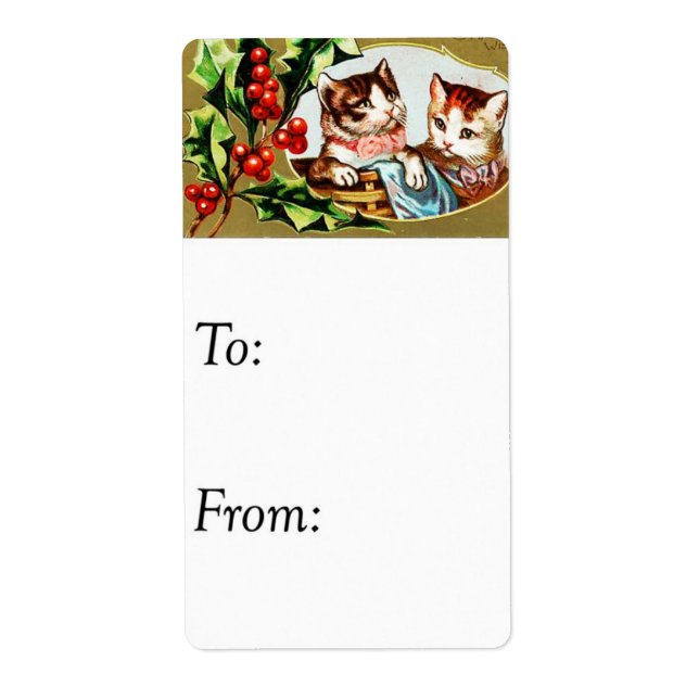 Weihnachtsfeiertage Kätzchen Geschenk Tag (Vorne)