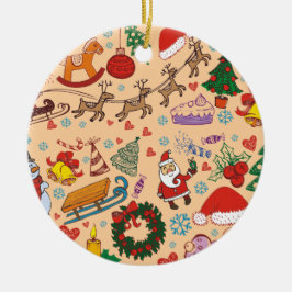 Weihnachtsfeiertage Keramik Ornament