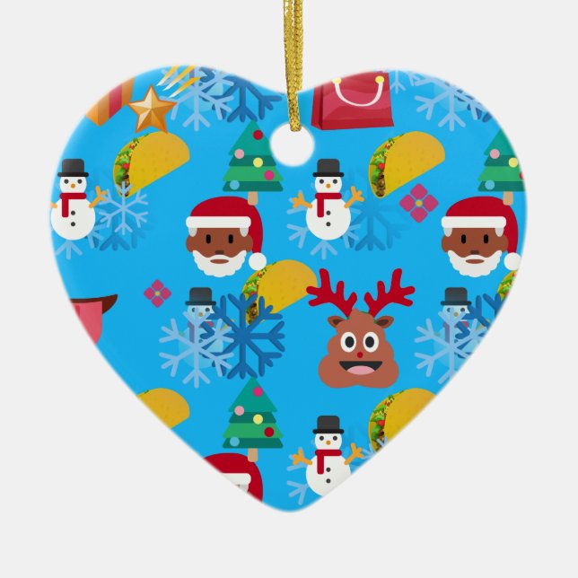 Weihnachtsfeiertage Keramikornament (Vorne)