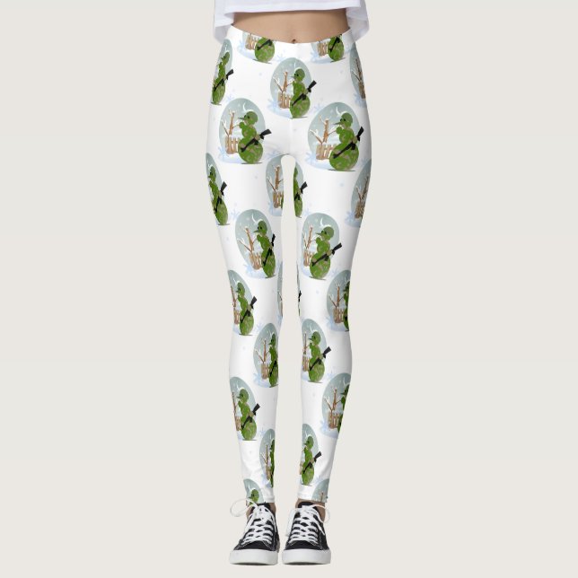 Weihnachtsfeiertage Leggings (Vorderseite)