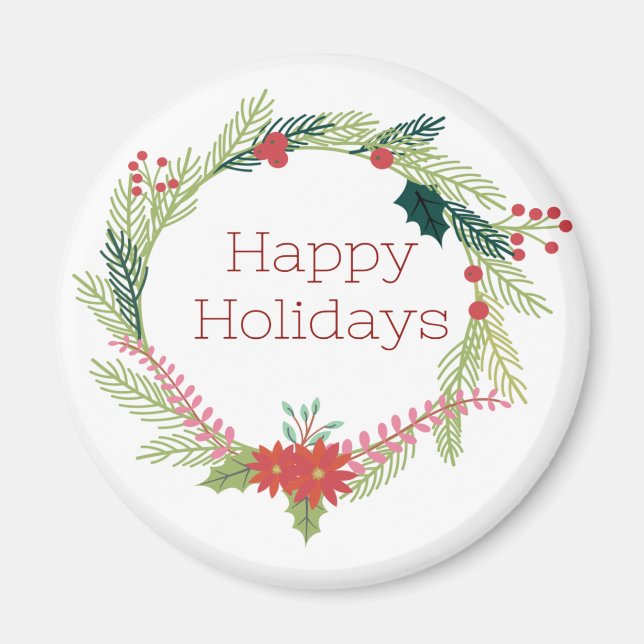 Weihnachtsfeiertage Magnet (Vorne)