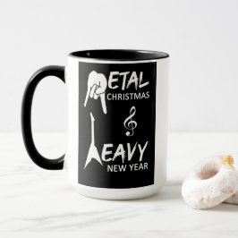 Weihnachtsfeiertage mit Schwermetall Tasse