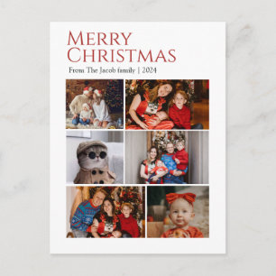 Weihnachtsfeiertage Moderne Fotografie Feiertagspostkarte