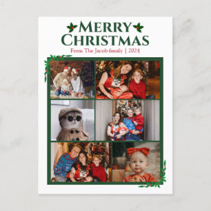 Weihnachtsfeiertage Moderne Fotografie Feiertagspostkarte