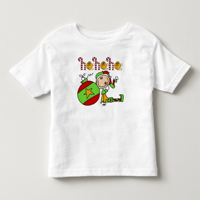 Weihnachtsfeiertage Niedliche Kinderelf Kleinkind T-shirt (Vorderseite)