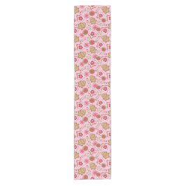 Weihnachtsfeiertage - Rosa Kurzer Tischläufer