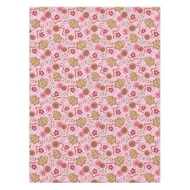Weihnachtsfeiertage - Rosa Tischdecke