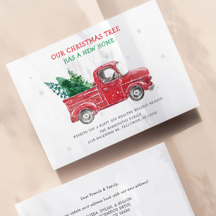 Weihnachtsfeiertage Roter Lkw Ankündigung verschob