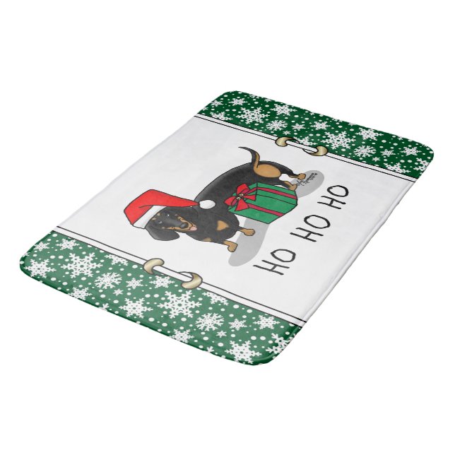 Weihnachtsfeiertage (S.S. Schwarz & Bräu Niedlich) Badematte (Schrägansicht)