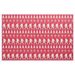 Weihnachtsfeiertage Sasquatsch Print Stoff