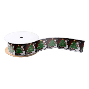 Weihnachtsfeiertage Satinband