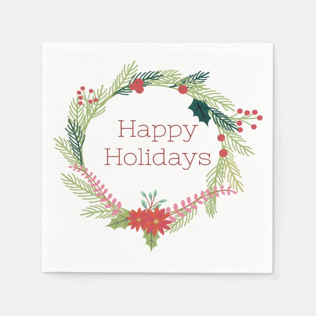 Weihnachtsfeiertage Serviette (Vorderseite)