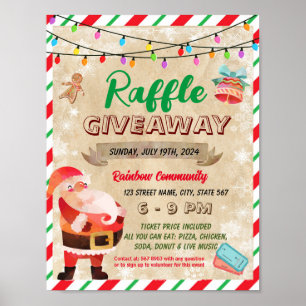 Weihnachtsfeiertage Spendenaktion Poster
