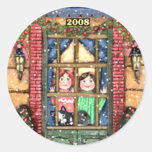 Weihnachtsfeiertage Stickers (Vorderseite)