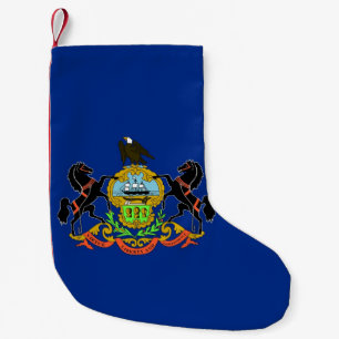 Weihnachtsfeiertage Strümpfe mit der Fahne Pennsyl Kleiner Weihnachtsstrumpf