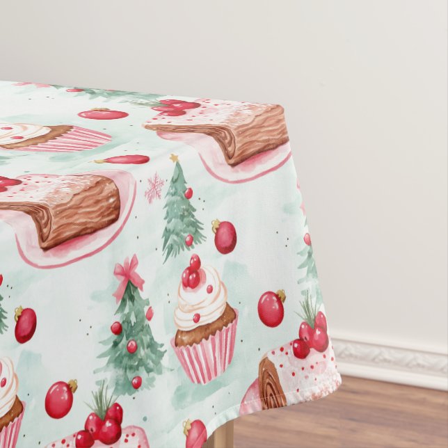Weihnachtsfeiertage Süßigkeiten Tablecloth Tischdecke (Beispiel)