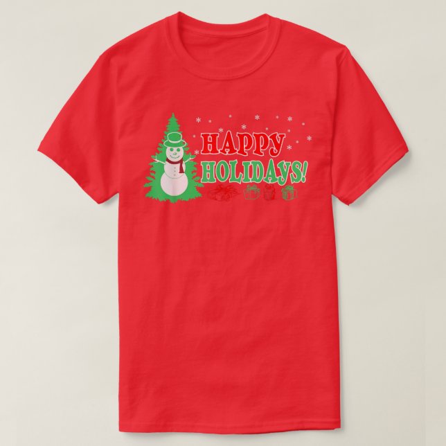 Weihnachtsfeiertage T-Shirt (Design vorne)