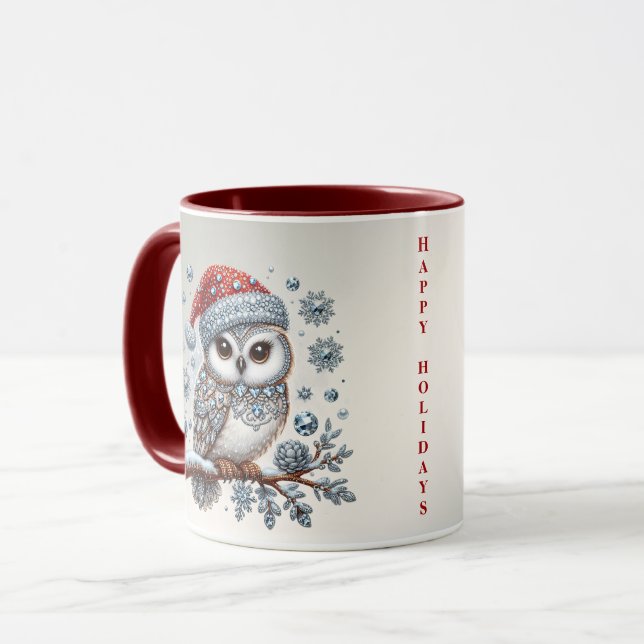 Weihnachtsfeiertage-Tasse Tasse (Vorderseite Links)