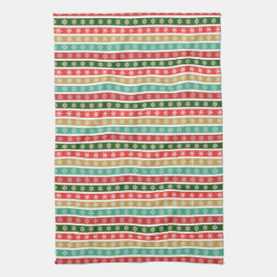 Weihnachtsfeiertage und -farben geschirrtuch