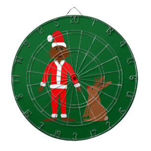 Weihnachtsfeiertage und Jackalope Dartscheibe