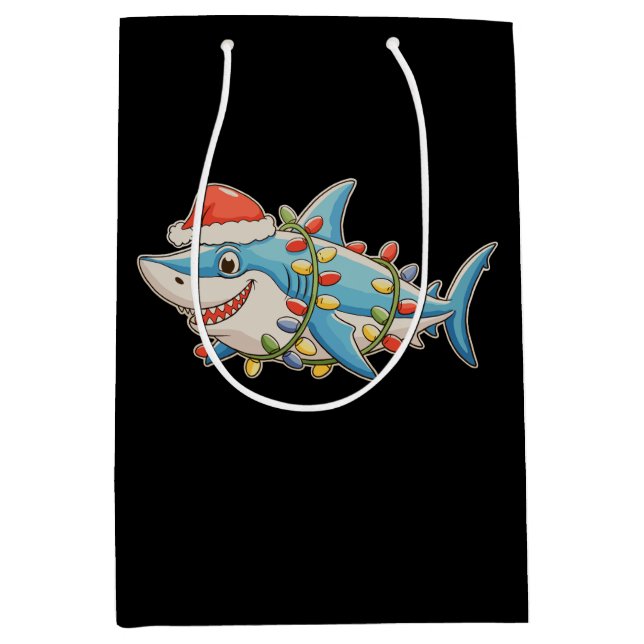 Weihnachtsfeiertage Weihnachten Weihnachtsmannmütz Mittlere Geschenktüte (Vorderseite)