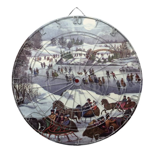 Weihnachtsfeiertage, Zentralpark im Winter Dartscheibe (vorne)