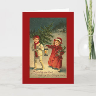 Weihnachtsfeiertagen Feiertagskarte