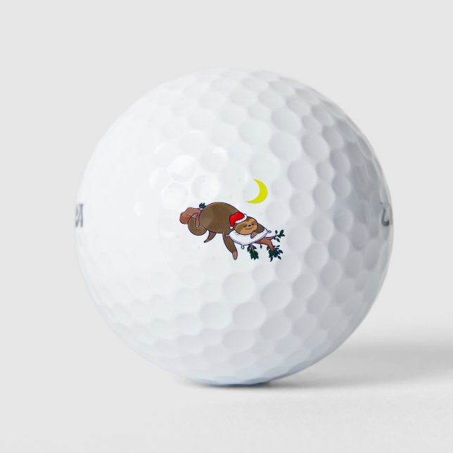 Weihnachtsfeiertagen Golfball (Vorderseite)