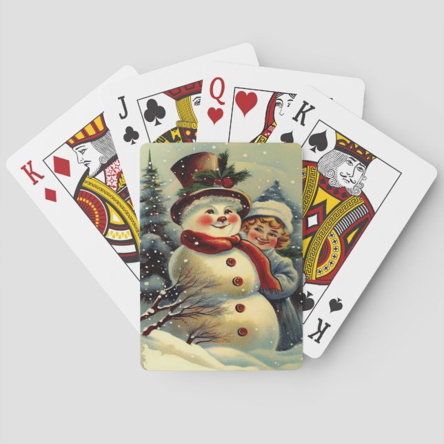 Weihnachtsfeiertagen Spielkarten (Rückseite)