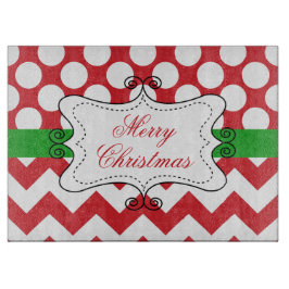 Weihnachtsfeiertags-Familienname Schneidebrett