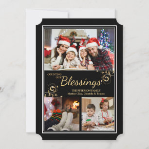Weihnachtsfeiertags-Foto-Karte Feiertagskarte
