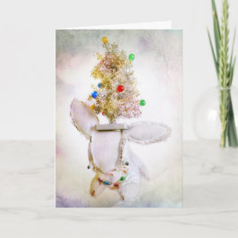 Weihnachtsfeiertags-Gruß-Karte mit Aldo ein Feiertagskarte